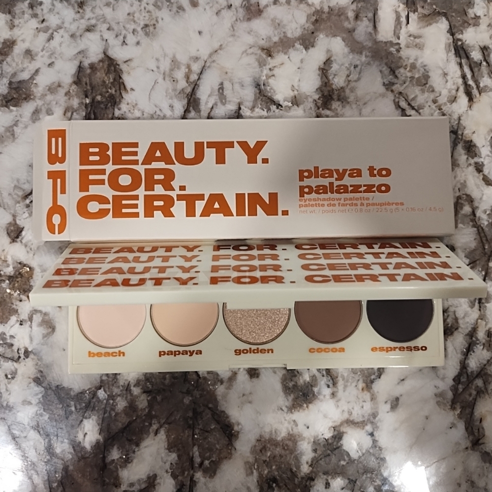 Beauty For Certain Playa to Palazzo Eyeshadow Palette Full Size NIB